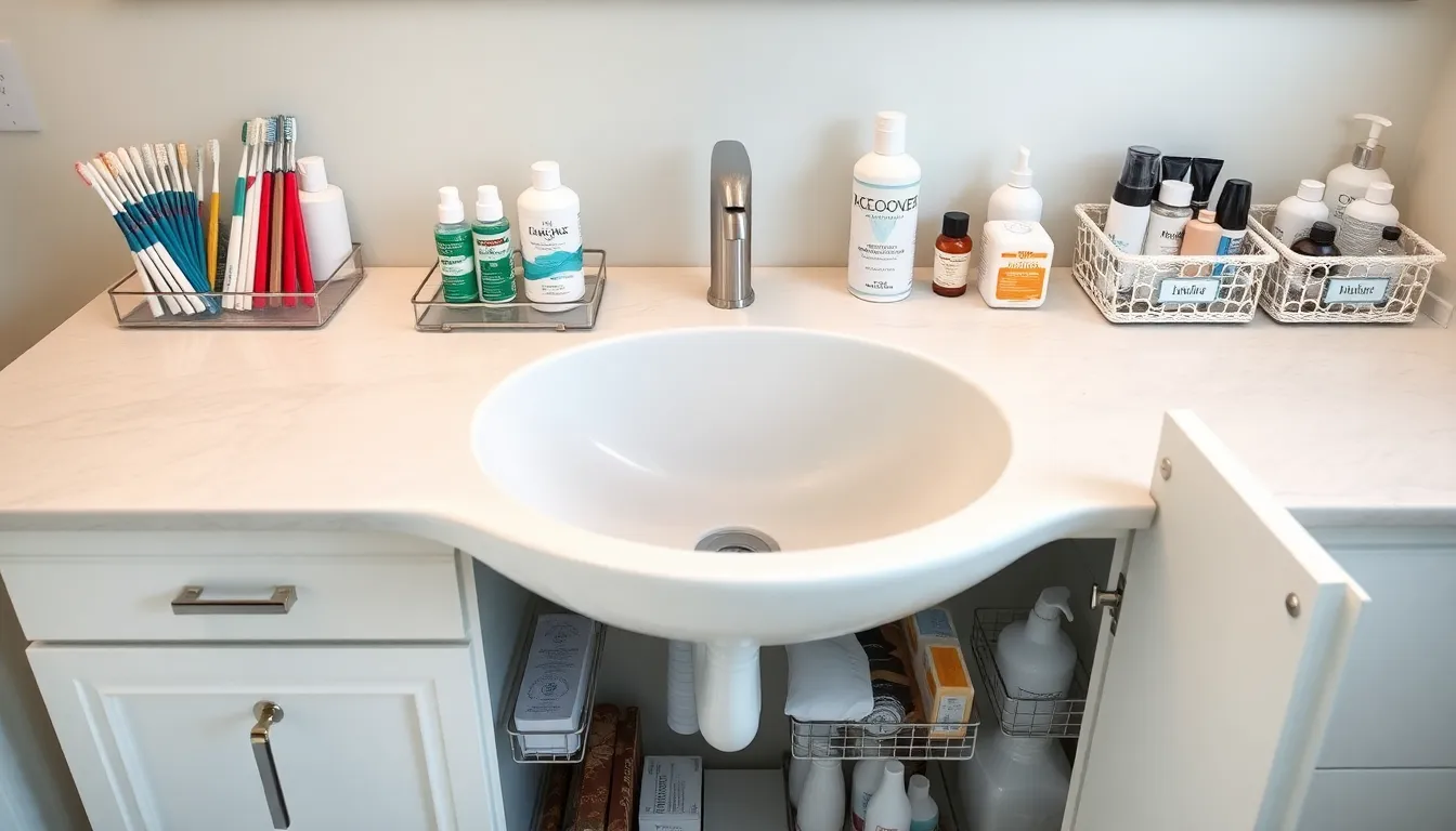 15 Clever Bathroom Sink Organization Ideas That Actually Work (Small Spaces Too!) 4 15 Clever Bathroom Sink Organization Ideas That Actually Work (Small Spaces Too!) 3
