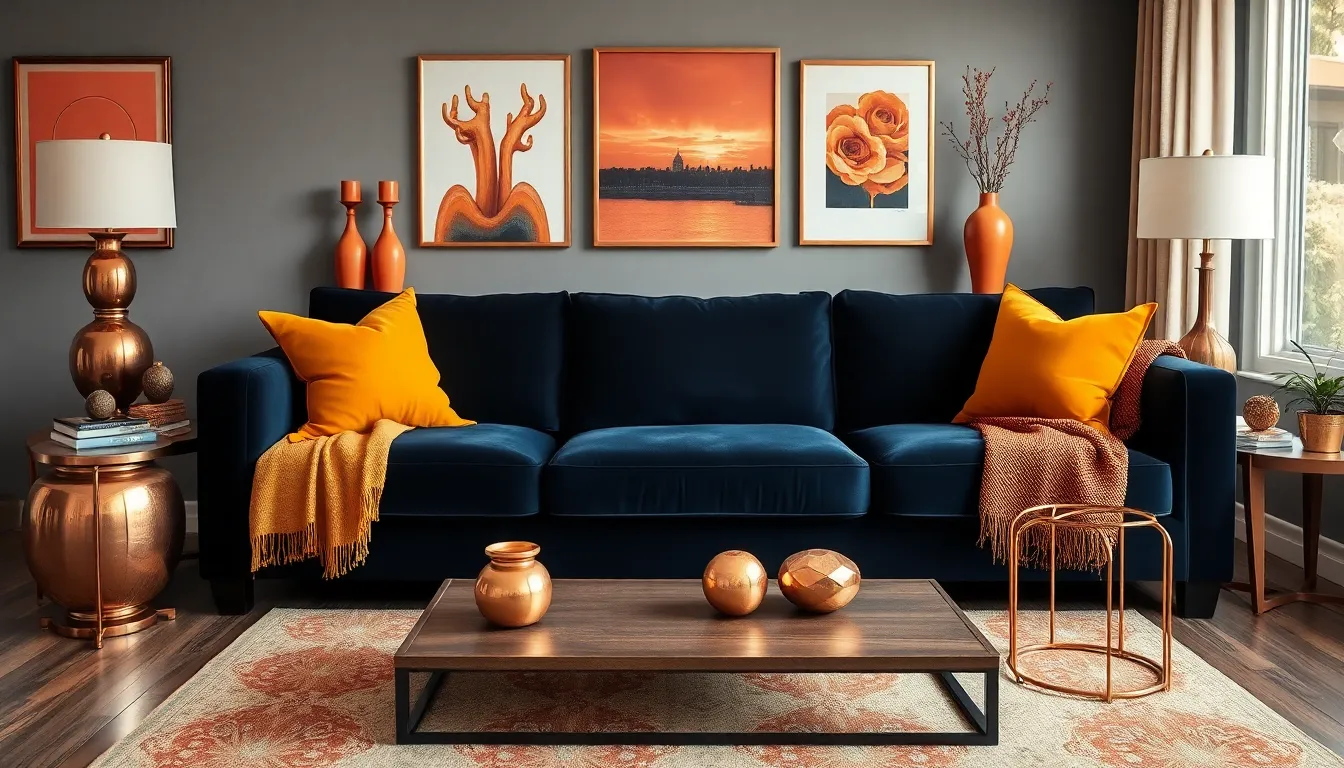 25 Stunning Dark Blue Sofa Living Room Ideas That Transform Any Space 3