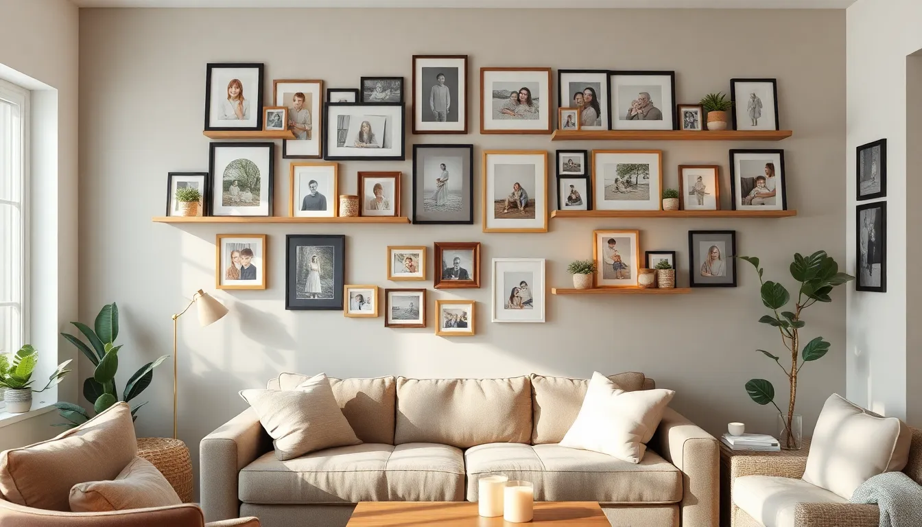 27 Family Picture Wall Ideas for Living Room That Transform Your Space 4 27 Family Picture Wall Ideas for Living Room That Transform Your Space 3