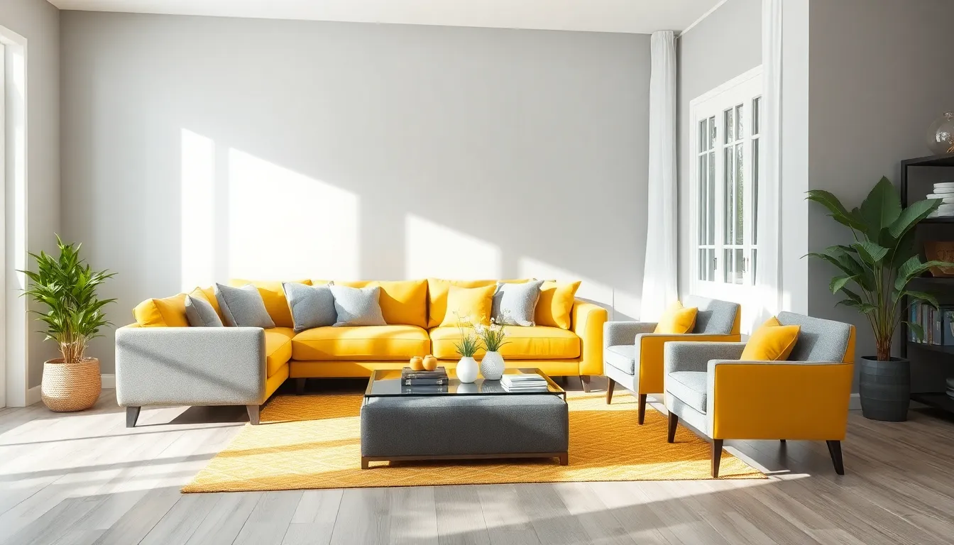 25 Stunning Grey and Yellow Living Room Ideas That'll Transform Your Space 4 25 Stunning Grey and Yellow Living Room Ideas That'll Transform Your Space 3