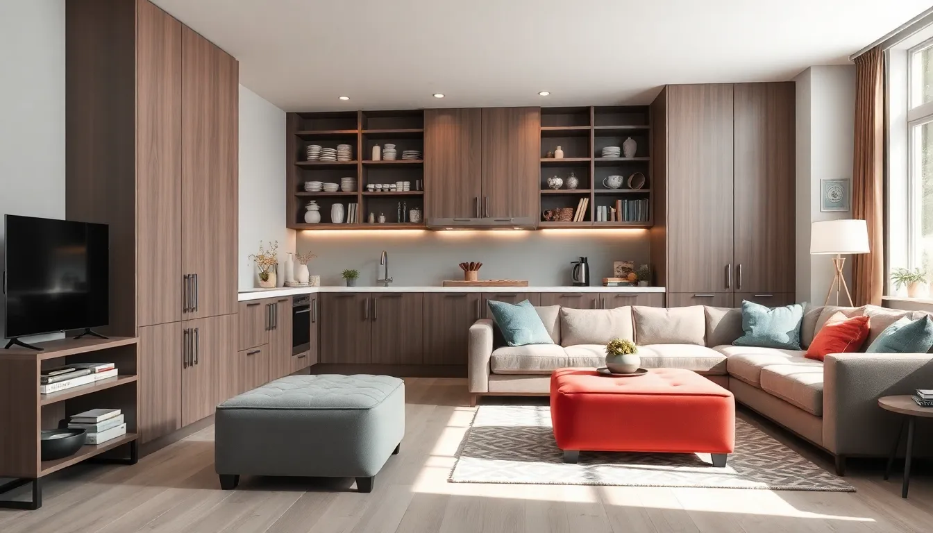30 Smart Ideas for Small Living Room with Kitchen Combos That Actually Work 4 30 Smart Ideas for Small Living Room with Kitchen Combos That Actually Work 3