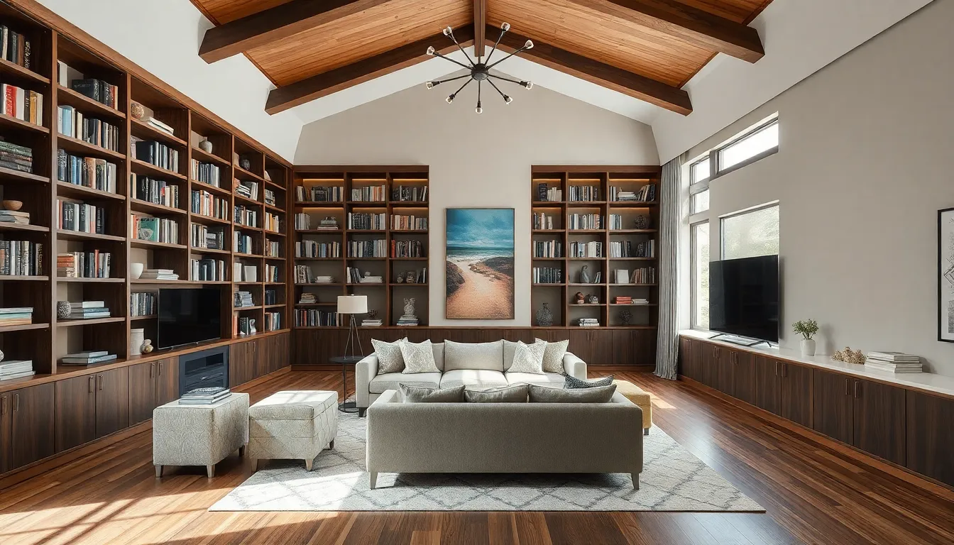 27 Stunning Ideas for Vaulted Ceiling Living Room Design That Actually Work 4 27 Stunning Ideas for Vaulted Ceiling Living Room Design That Actually Work 3