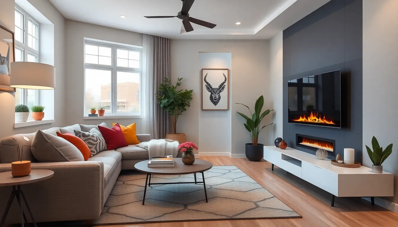 25 Stunning Living Room Electric Fireplace Ideas That'll Transform Your Space 3