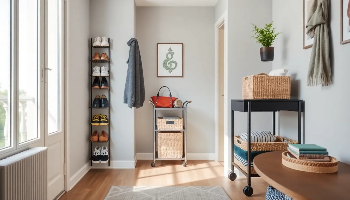 27 Genius Small Apartment Entryway Ideas That Maximize Every Inch of Space 4 27 Genius Small Apartment Entryway Ideas That Maximize Every Inch of Space 3