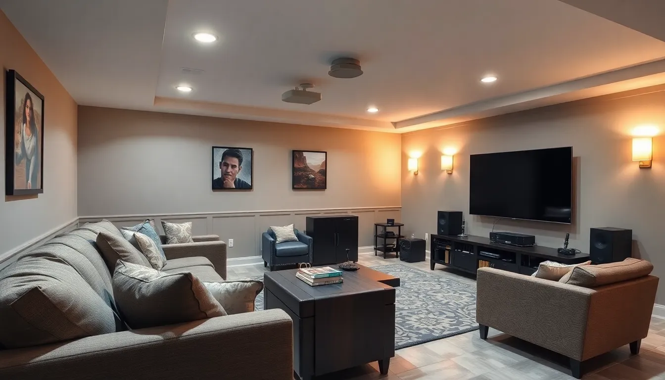 25 Basement TV Room Ideas That Transform Your Space Into the Ultimate Entertainment Hub 6 25 Basement TV Room Ideas That Transform Your Space Into the Ultimate Entertainment Hub 5