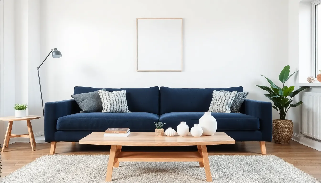 25 Stunning Dark Blue Sofa Living Room Ideas That Transform Any Space 5