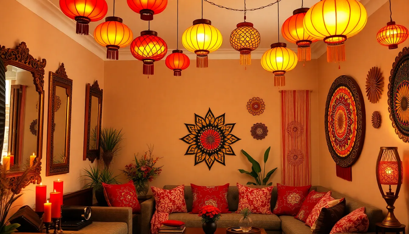 25 Stunning Diwali Decoration Ideas for Living Room (Traditional + Modern) 6 25 Stunning Diwali Decoration Ideas for Living Room (Traditional + Modern) 5