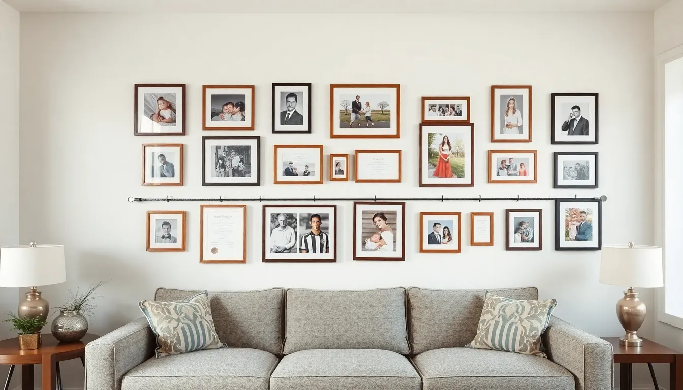 27 Family Picture Wall Ideas for Living Room That Transform Your Space 6 27 Family Picture Wall Ideas for Living Room That Transform Your Space 5