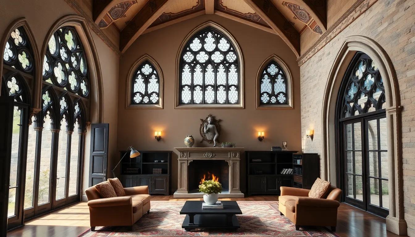 13 Gothic Living Room Ideas That Create Dark, Luxurious Elegance 6 13 Gothic Living Room Ideas That Create Dark, Luxurious Elegance 5