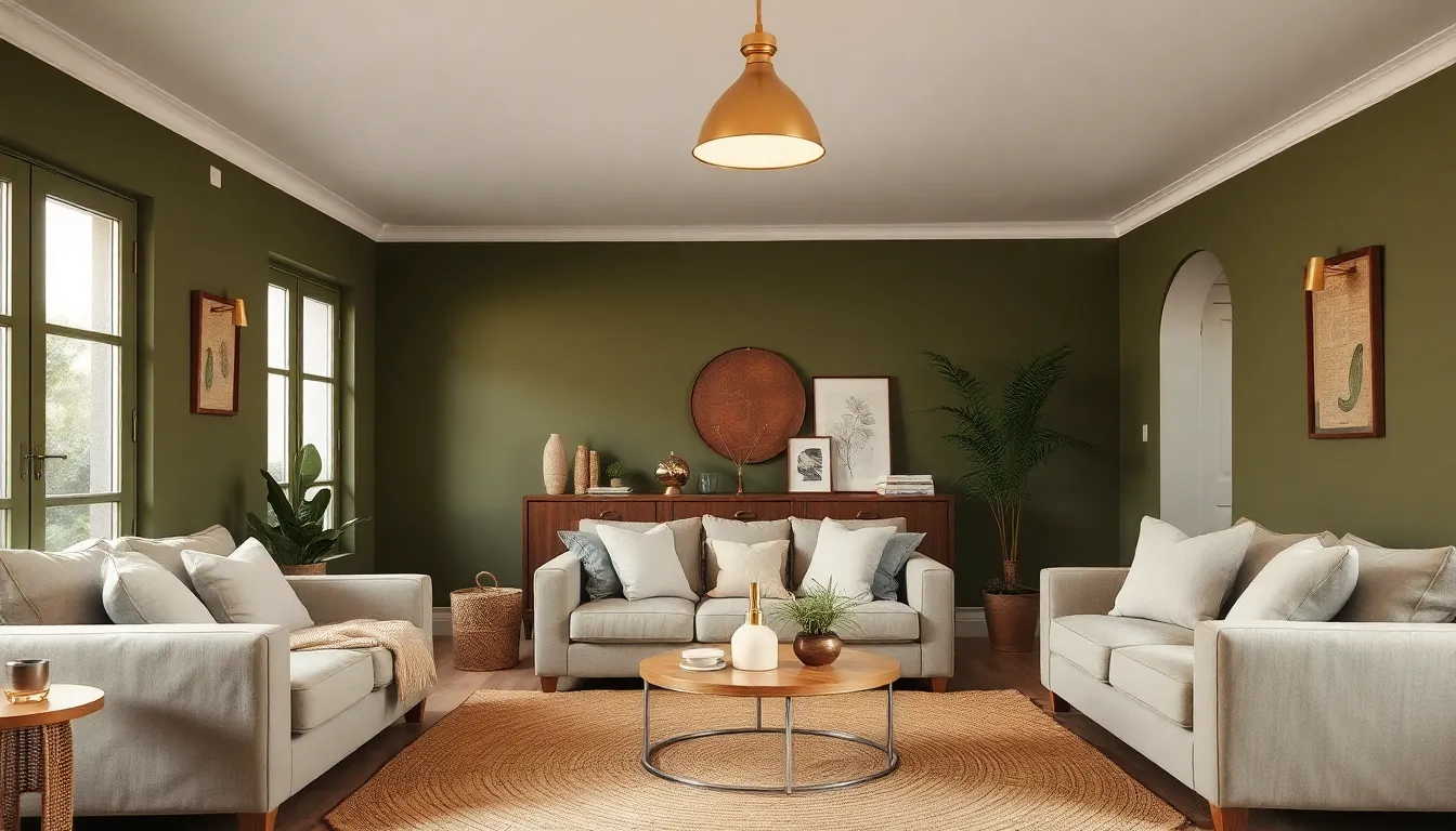 27 Stunning Green Paint Ideas for Living Room Walls That Transform Any Space 6 27 Stunning Green Paint Ideas for Living Room Walls That Transform Any Space 5