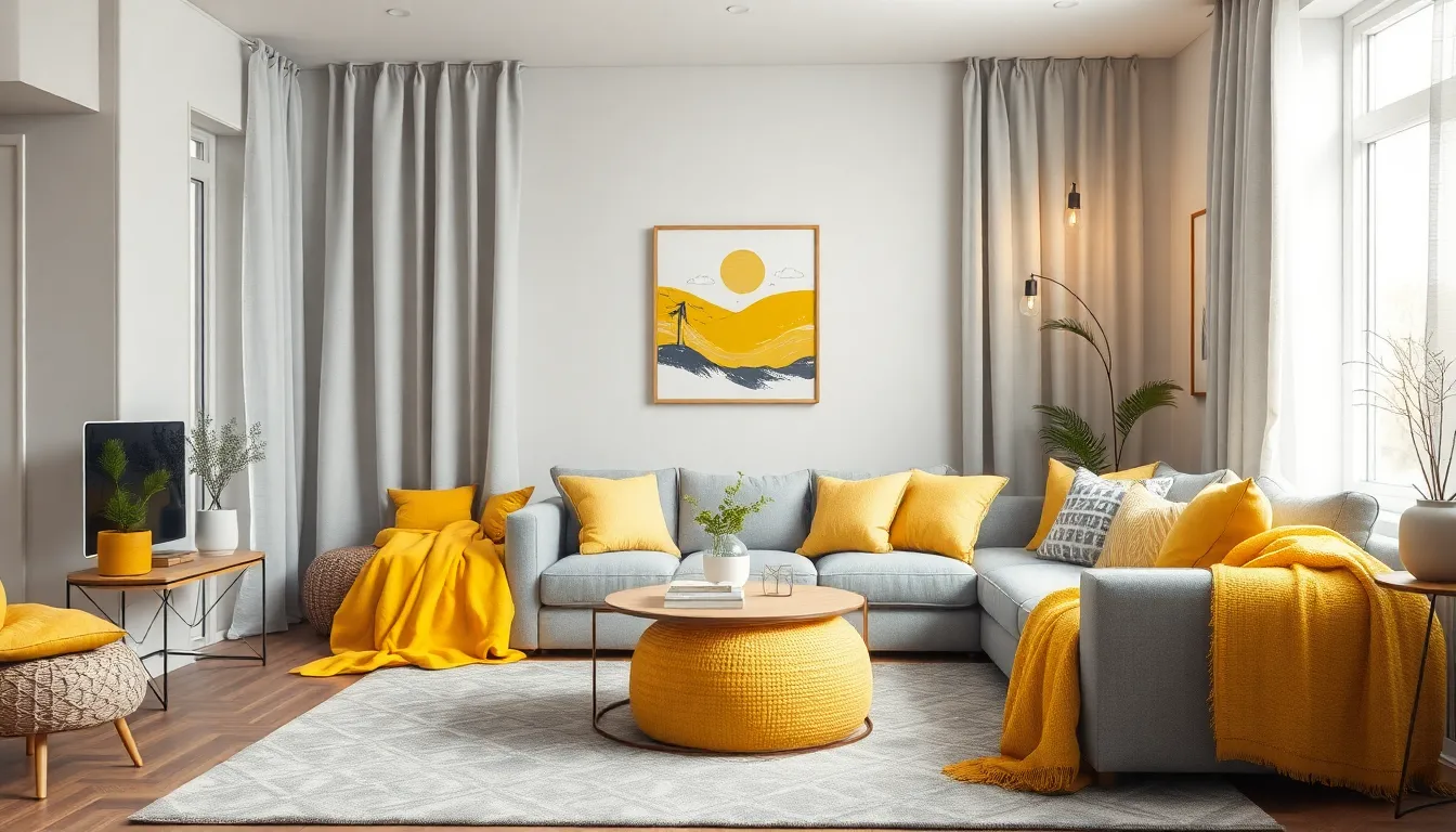 25 Stunning Grey and Yellow Living Room Ideas That'll Transform Your Space 6 25 Stunning Grey and Yellow Living Room Ideas That'll Transform Your Space 5