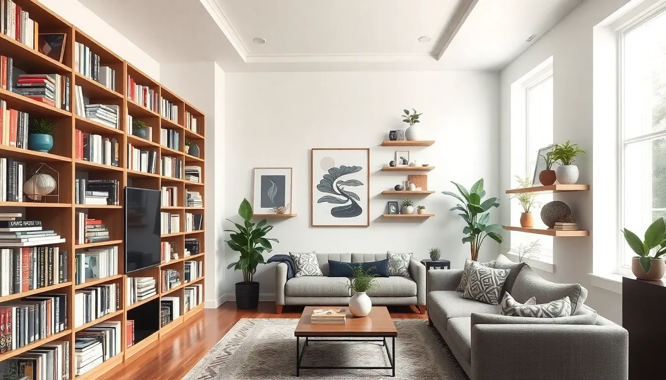25 Brilliant Ideas for Narrow Living Room Spaces That Feel Twice as Wide 6 25 Brilliant Ideas for Narrow Living Room Spaces That Feel Twice as Wide 5