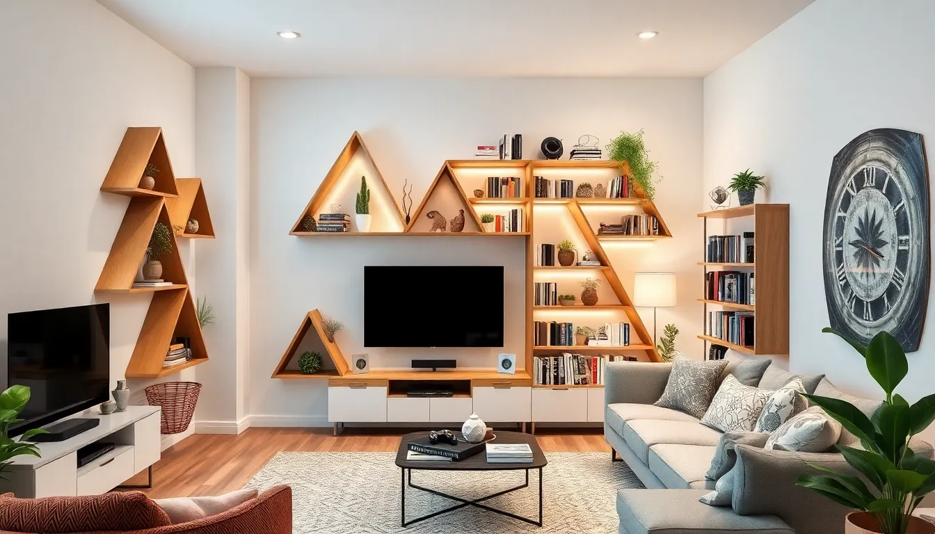 25 Creative Living Room Shelf Ideas That Transform Any Space (2025 Guide) 6 25 Creative Living Room Shelf Ideas That Transform Any Space (2025 Guide) 5