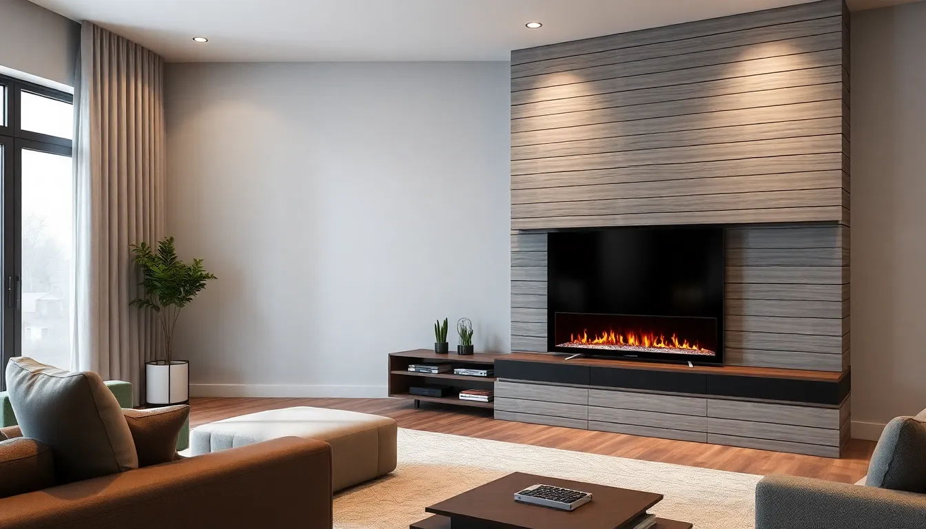 25 Stunning Living Room Electric Fireplace Ideas That'll Transform Your Space 5