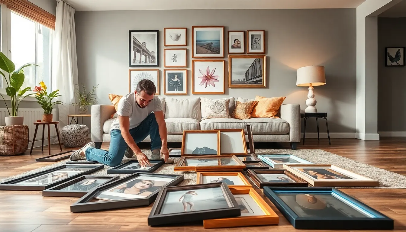 25 Stunning Living Room Frame Ideas That Will Transform Your Walls in 2025 6 25 Stunning Living Room Frame Ideas That Will Transform Your Walls in 2025 5