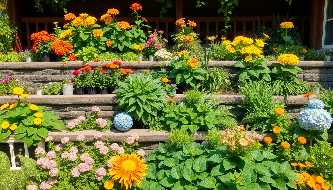 25 Creative Tiered Garden Ideas to Transform Your Yard (Even on a Budget!) 6 25 Creative Tiered Garden Ideas to Transform Your Yard (Even on a Budget!) 5