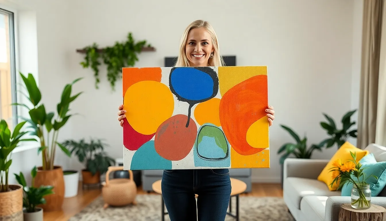 25 Canvas Painting Ideas for Living Room That'll Transform Your Space 8 25 Canvas Painting Ideas for Living Room That'll Transform Your Space 7