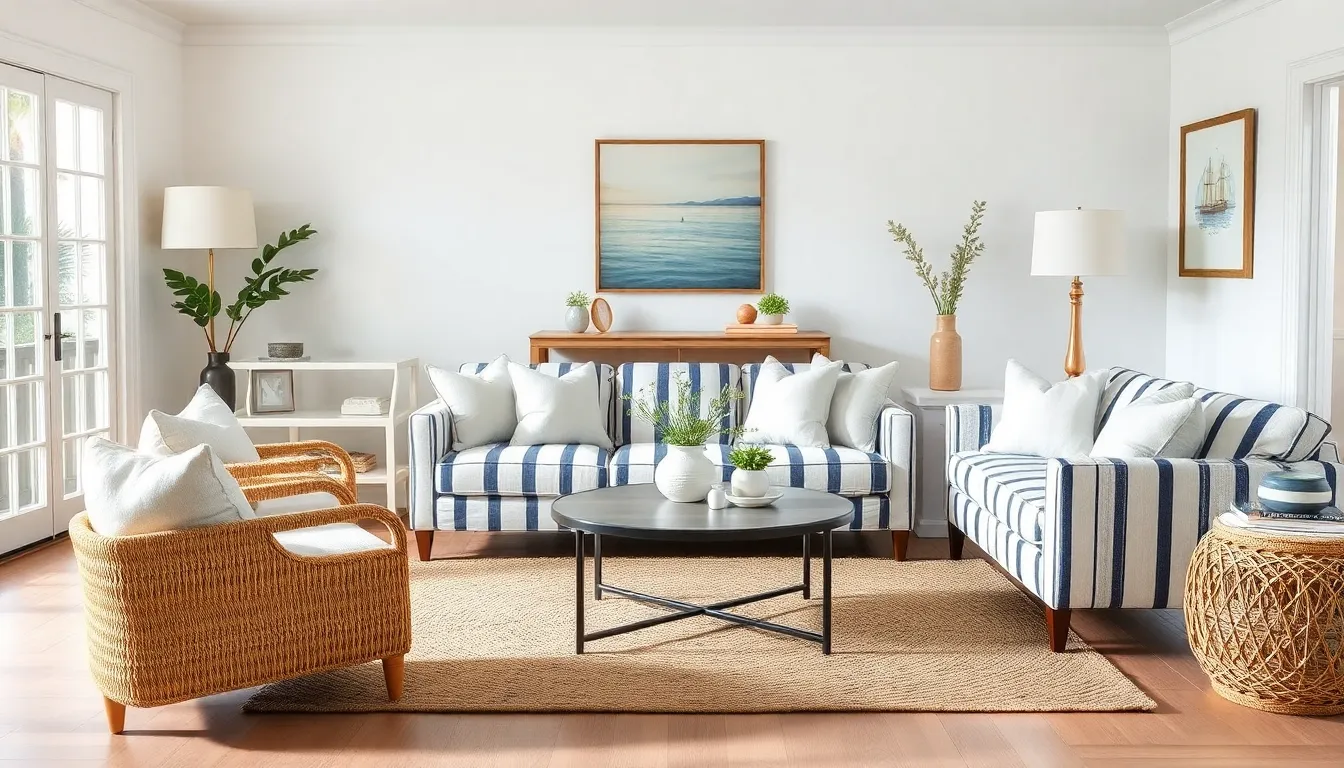 25 Stunning Coastal Living Room Ideas to Transform Your Home Into a Seaside Retreat 8 25 Stunning Coastal Living Room Ideas to Transform Your Home Into a Seaside Retreat 7
