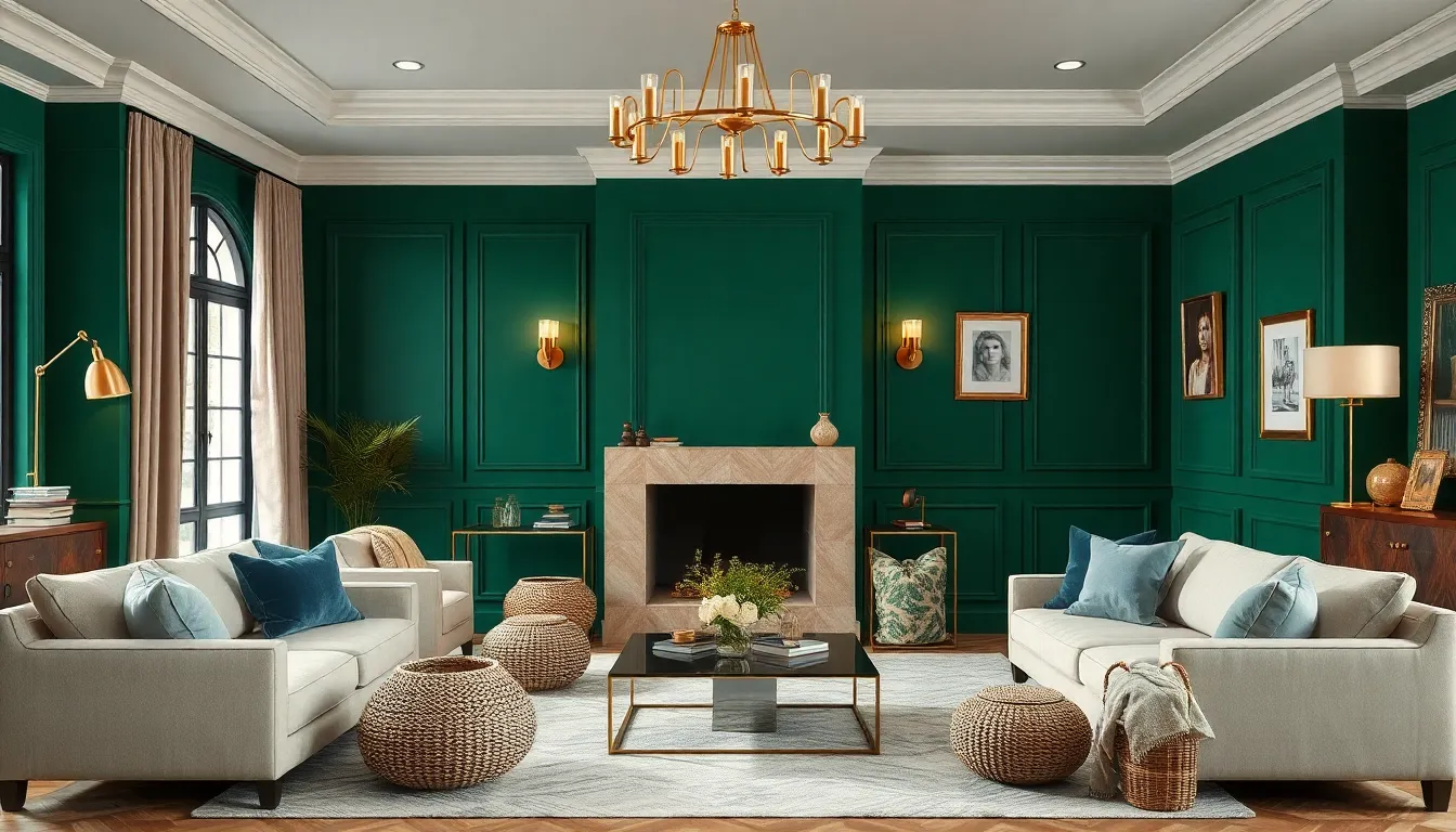 27 Stunning Green Paint Ideas for Living Room Walls That Transform Any Space 8 27 Stunning Green Paint Ideas for Living Room Walls That Transform Any Space 7