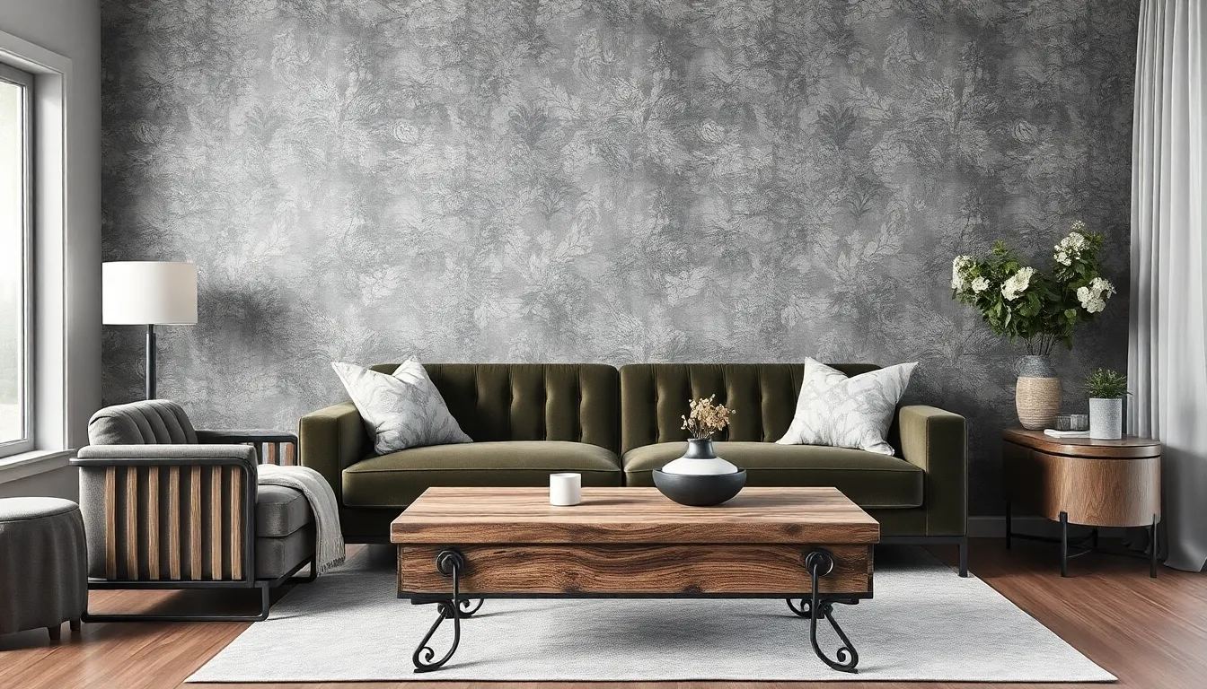 25 Stunning Grey Wallpaper Ideas for Living Room Feature Walls That'll Transform Your Space 8 25 Stunning Grey Wallpaper Ideas for Living Room Feature Walls That'll Transform Your Space 7