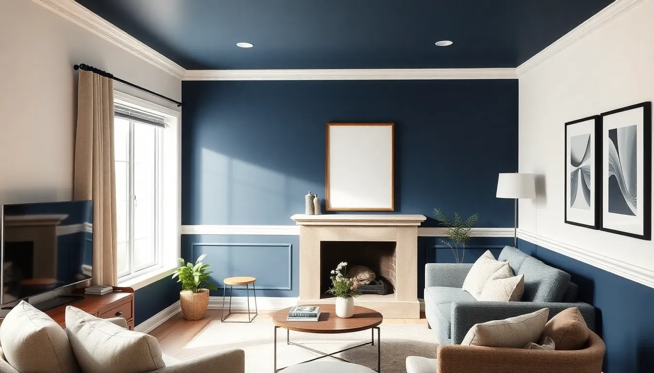 17 Brilliant Ideas for Painting a Small Living Room That Make It Look Bigger 8 17 Brilliant Ideas for Painting a Small Living Room That Make It Look Bigger 7