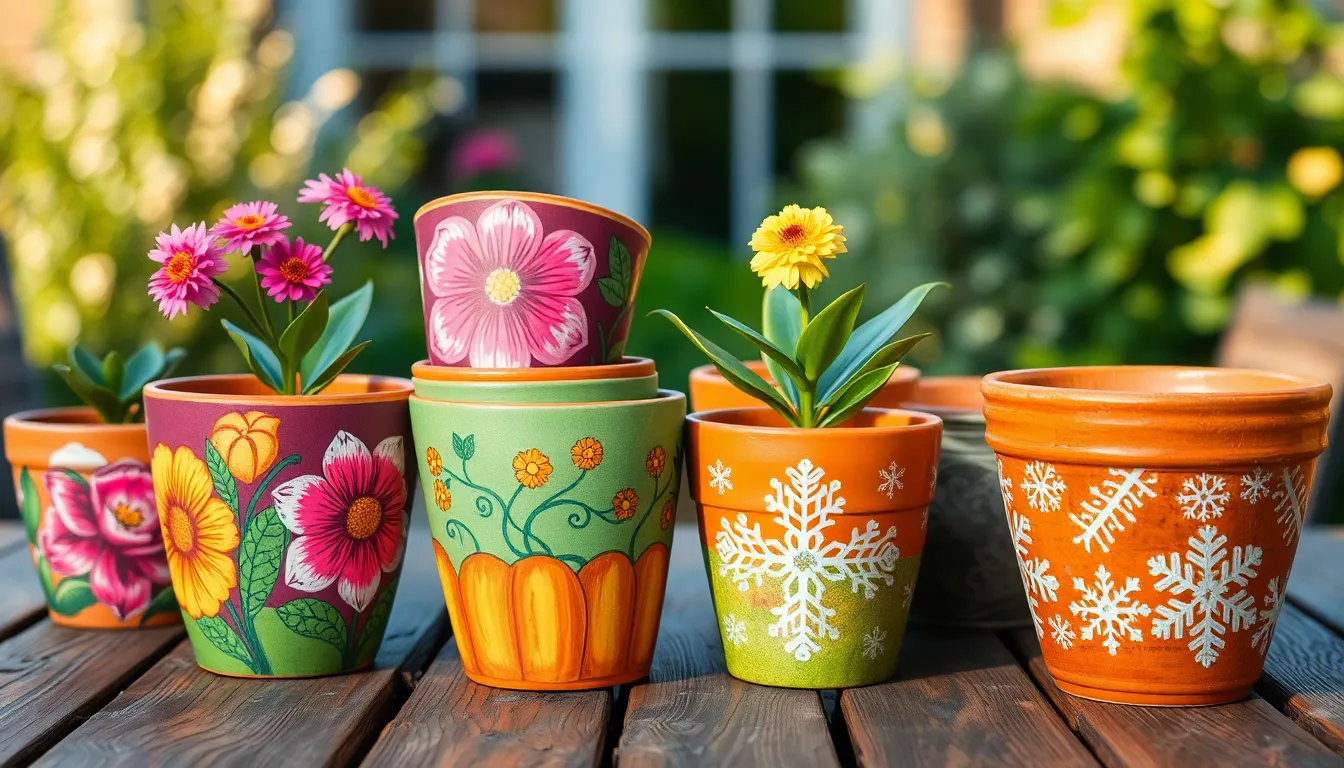 25 Creative Painting Pots Ideas to Transform Your Garden (Easy DIY Guide) 8 25 Creative Painting Pots Ideas to Transform Your Garden (Easy DIY Guide) 7