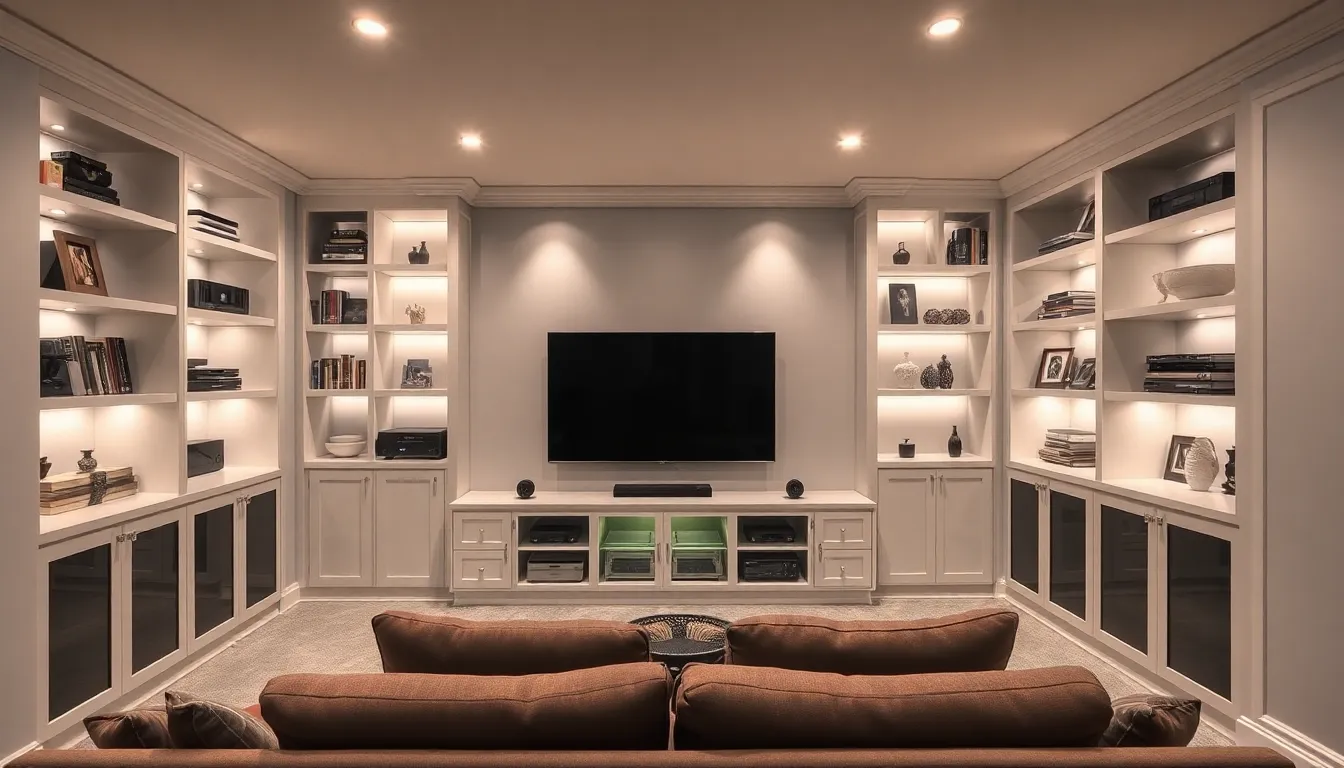 25 Basement TV Room Ideas That Transform Your Space Into the Ultimate Entertainment Hub 10 25 Basement TV Room Ideas That Transform Your Space Into the Ultimate Entertainment Hub 9
