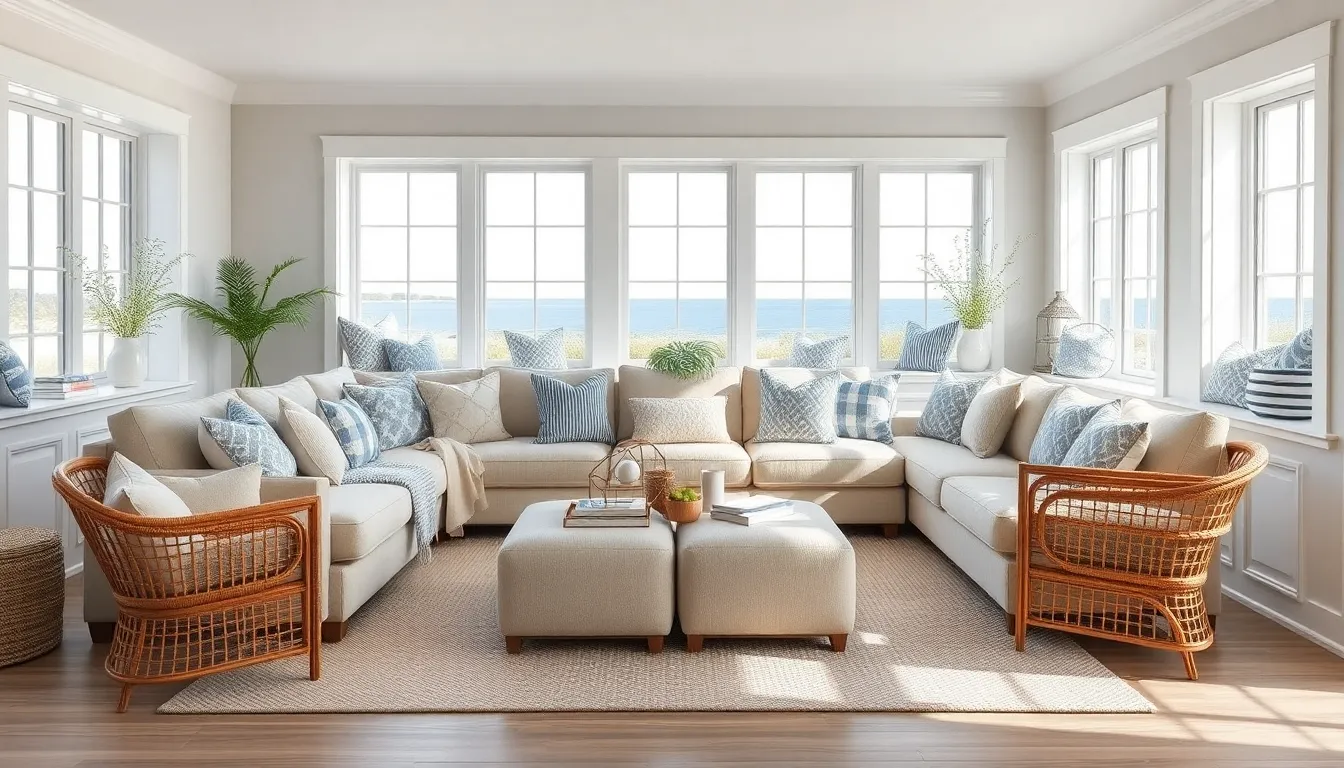 25 Stunning Coastal Living Room Ideas to Transform Your Home Into a Seaside Retreat 10 25 Stunning Coastal Living Room Ideas to Transform Your Home Into a Seaside Retreat 9