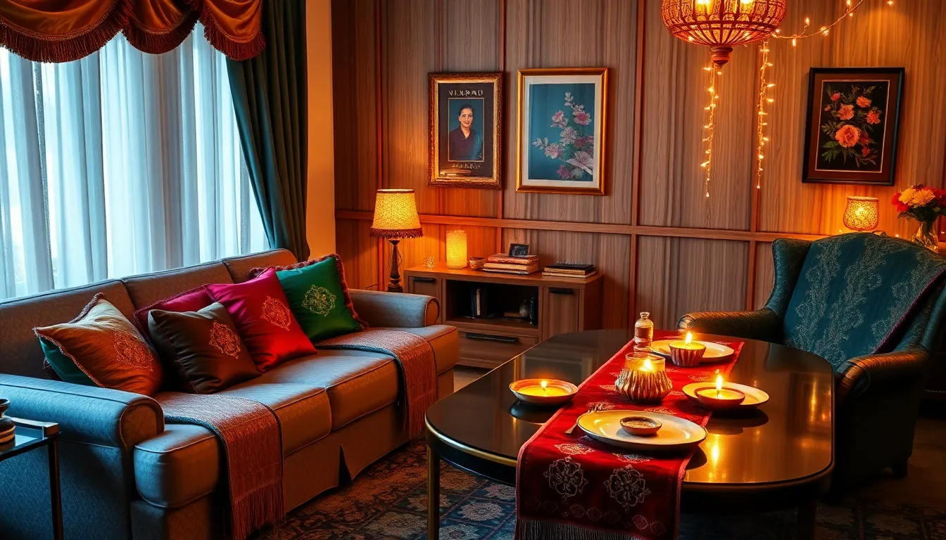 25 Stunning Diwali Decoration Ideas for Living Room (Traditional + Modern) 10 25 Stunning Diwali Decoration Ideas for Living Room (Traditional + Modern) 9