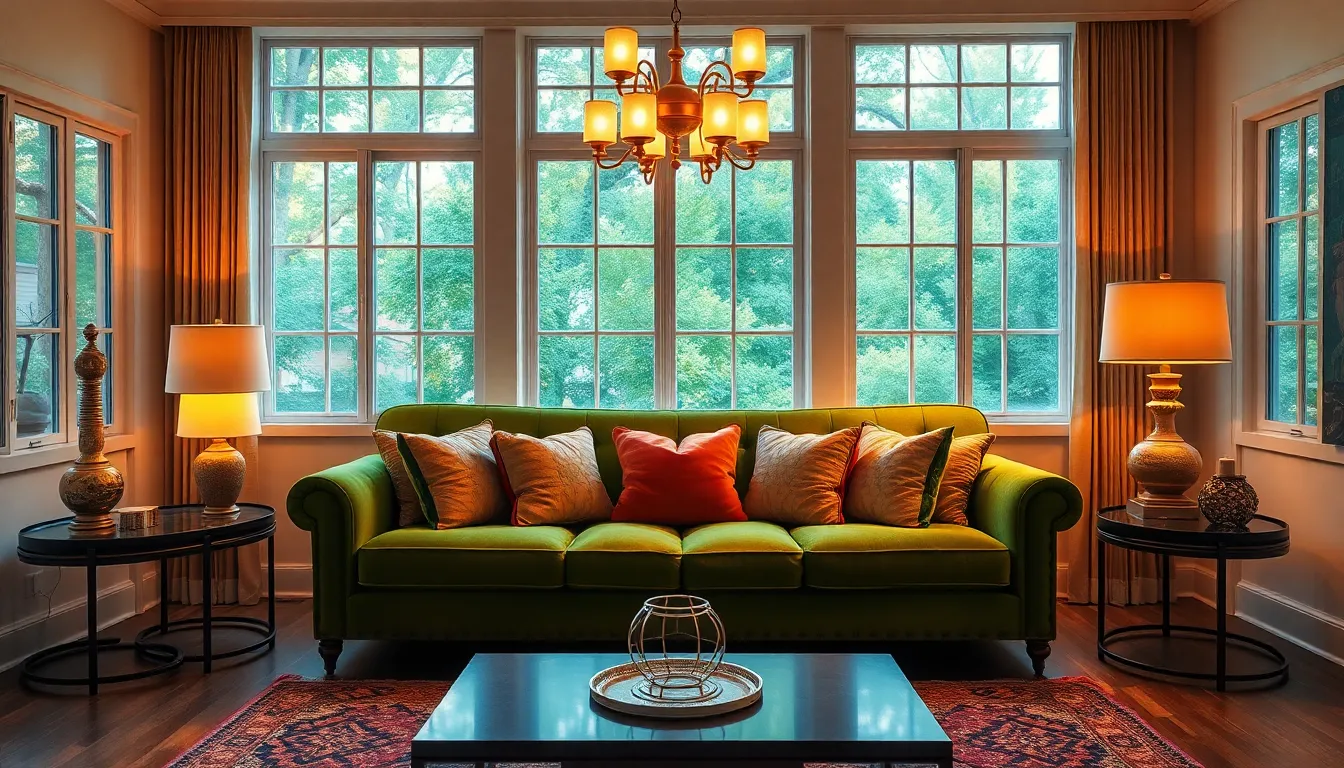 23 Stunning Green Couch Living Room Ideas That Will Transform Your Space 10 23 Stunning Green Couch Living Room Ideas That Will Transform Your Space 9