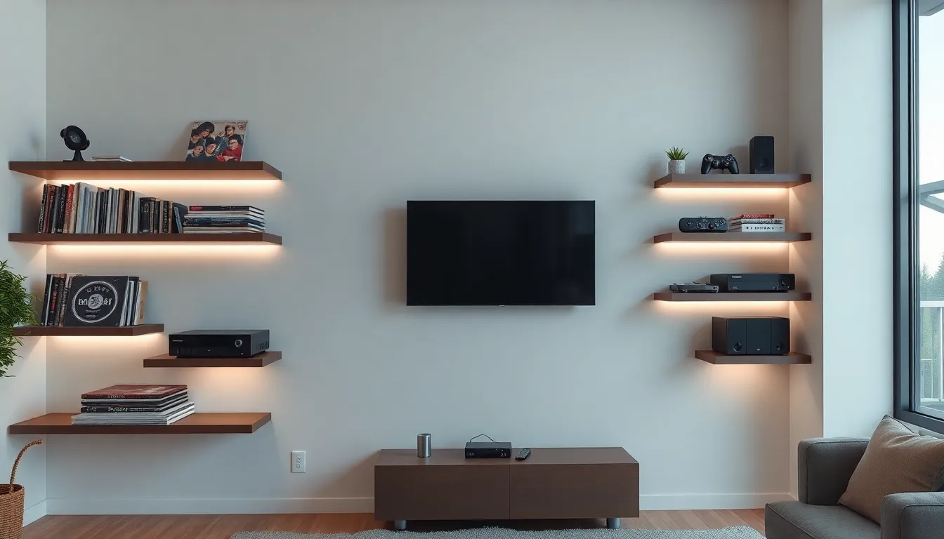 25 Creative Floating Shelf Ideas for Your Living Room (Transform Any Space!) 10 25 Creative Floating Shelf Ideas for Your Living Room (Transform Any Space!) 9