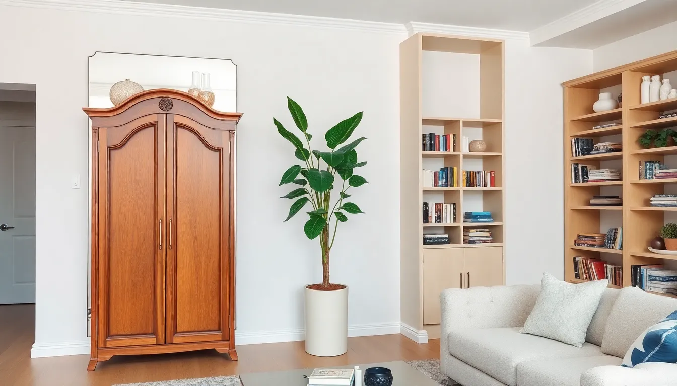 15 Creative Ideas to Cover Floor-to-Ceiling Mirrors in Your Living Room 10 15 Creative Ideas to Cover Floor-to-Ceiling Mirrors in Your Living Room 9