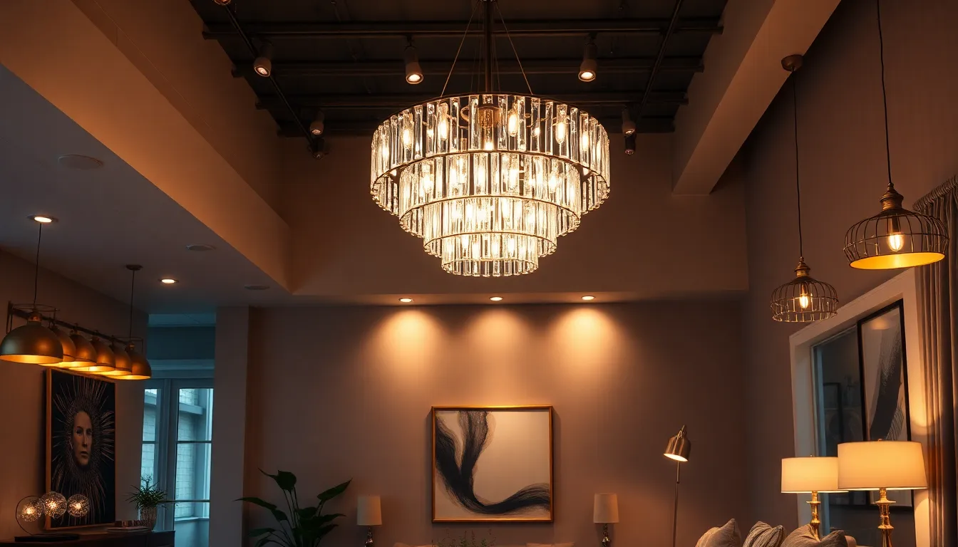 27 Stunning Living Room Ceiling Lighting Ideas to Transform Your Space in 2025 10 27 Stunning Living Room Ceiling Lighting Ideas to Transform Your Space in 2025 9
