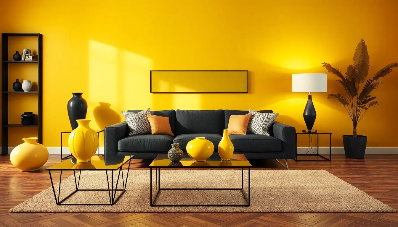 25 Bold Black and Yellow Living Room Ideas That'll Transform Your Space 12 25 Bold Black and Yellow Living Room Ideas That'll Transform Your Space 11