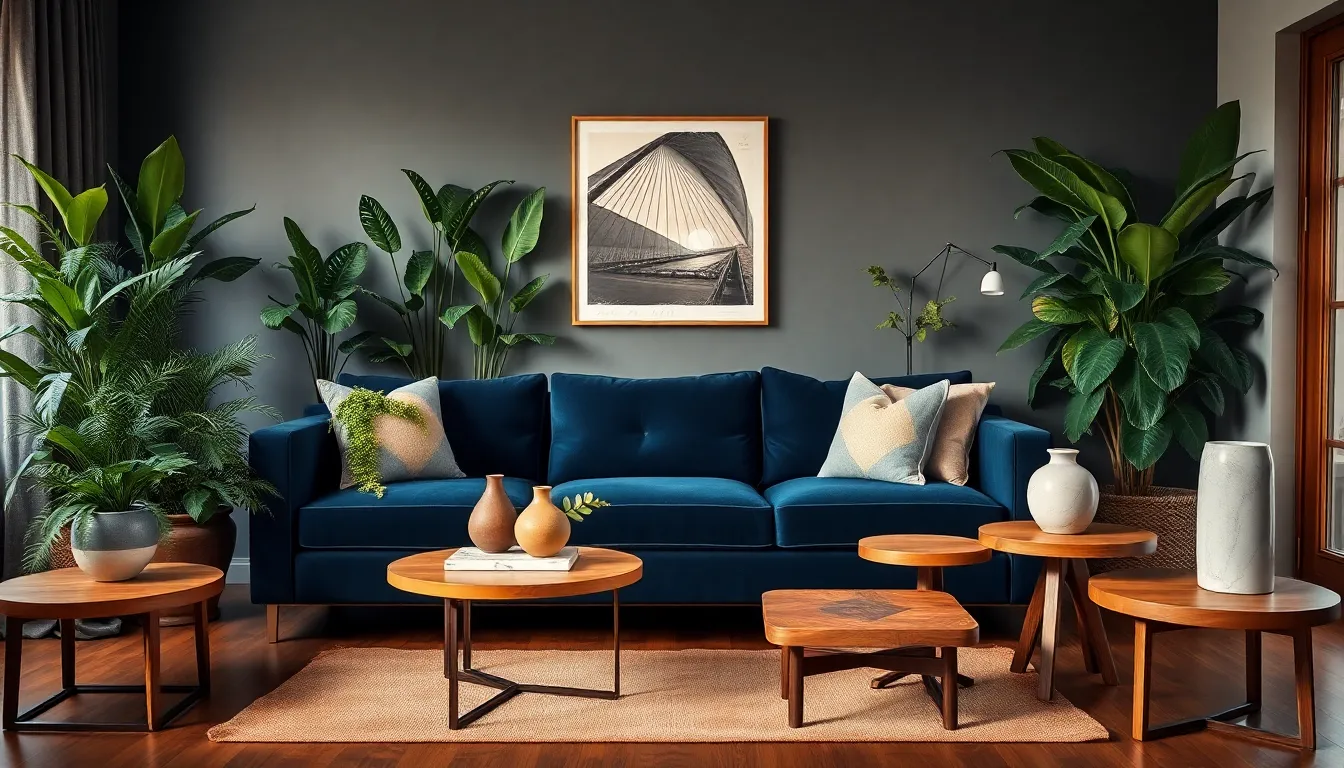 25 Stunning Dark Blue Sofa Living Room Ideas That Transform Any Space 11