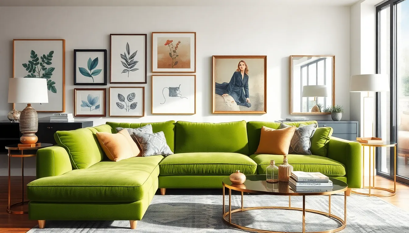 23 Stunning Green Couch Living Room Ideas That Will Transform Your Space 12 23 Stunning Green Couch Living Room Ideas That Will Transform Your Space 11