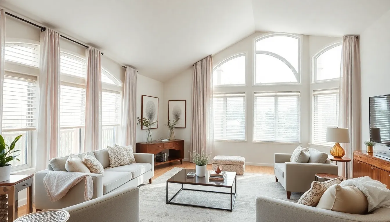 15 Stunning Half Vaulted Ceiling Living Room Ideas That Maximize Space & Style 12 15 Stunning Half Vaulted Ceiling Living Room Ideas That Maximize Space & Style 11