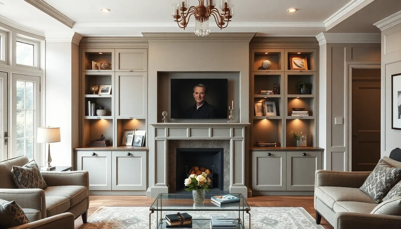 25 Stunning Ideas for Chimney Breast Living Room Design & Decor 11