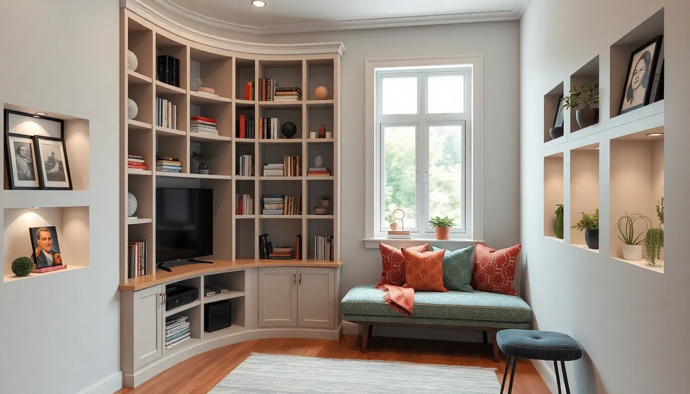 25 Brilliant Ideas for Narrow Living Room Spaces That Feel Twice as Wide 12 25 Brilliant Ideas for Narrow Living Room Spaces That Feel Twice as Wide 11