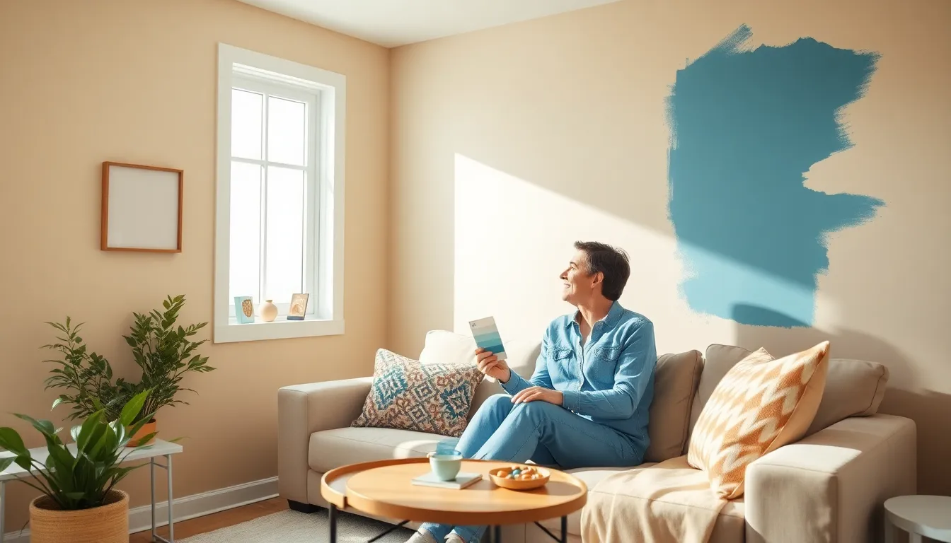 17 Brilliant Ideas for Painting a Small Living Room That Make It Look Bigger 12 17 Brilliant Ideas for Painting a Small Living Room That Make It Look Bigger 11