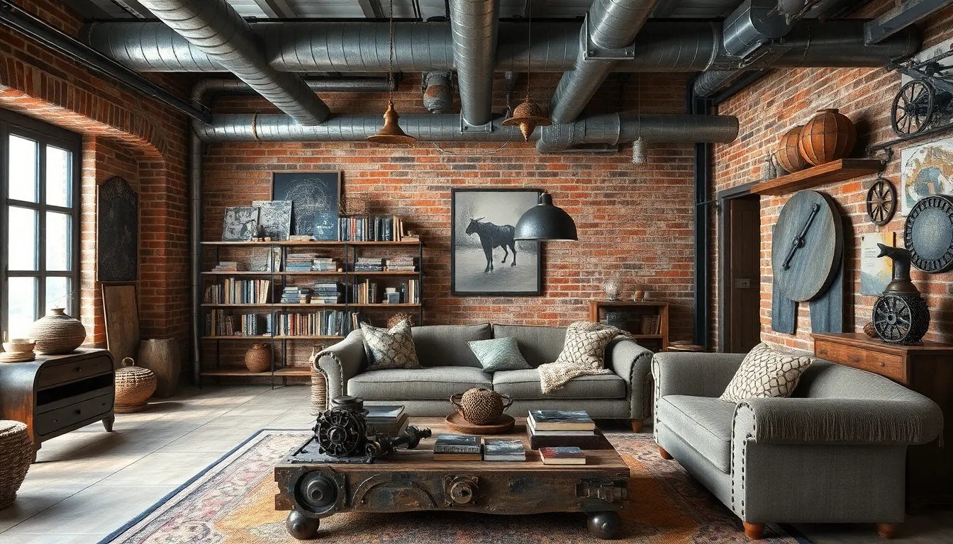 25 Industrial Living Room Ideas That Transform Your Space Into an Urban Sanctuary 12 25 Industrial Living Room Ideas That Transform Your Space Into an Urban Sanctuary 11