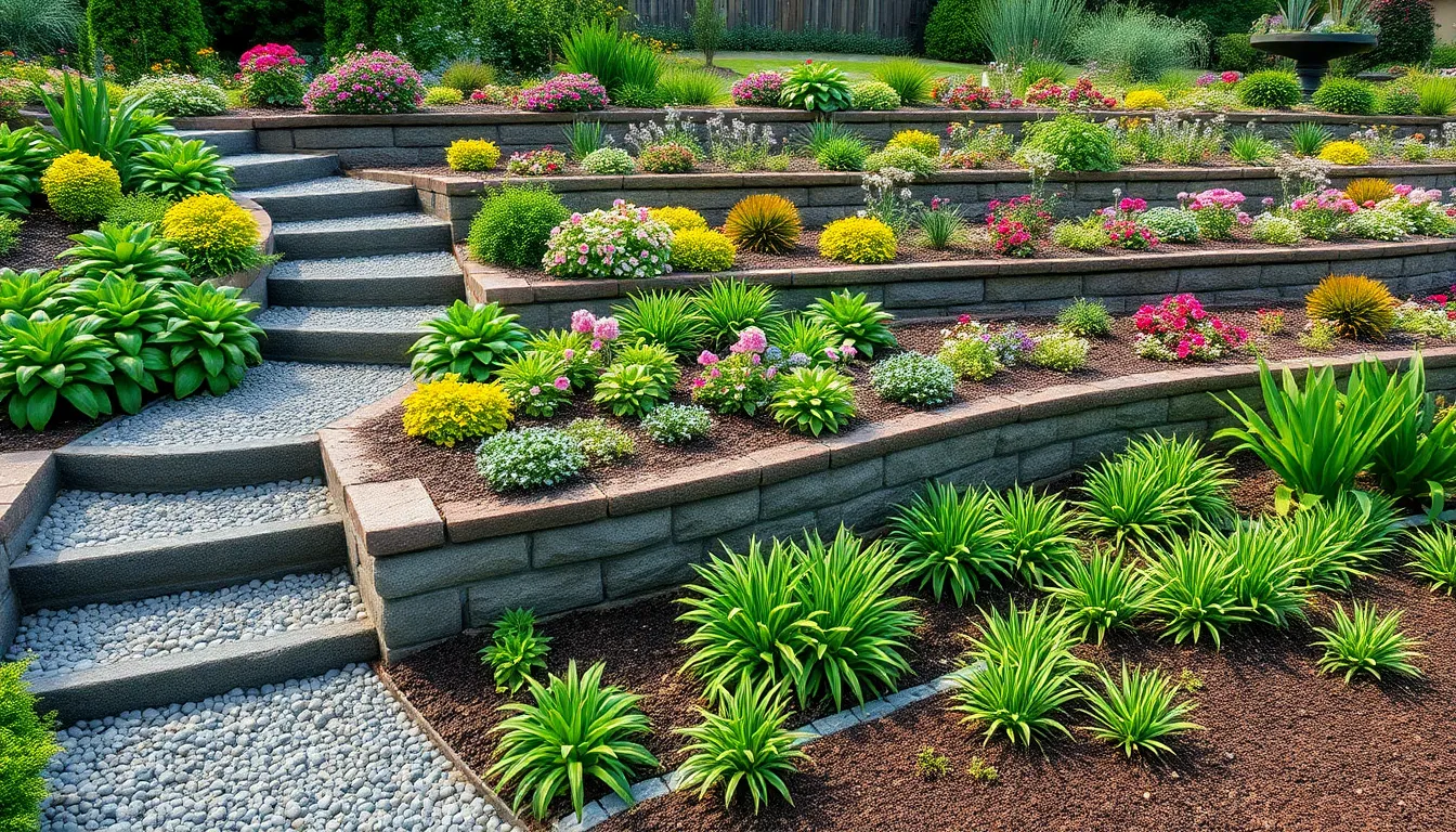 25 Creative Tiered Garden Ideas to Transform Your Yard (Even on a Budget!) 12 25 Creative Tiered Garden Ideas to Transform Your Yard (Even on a Budget!) 11
