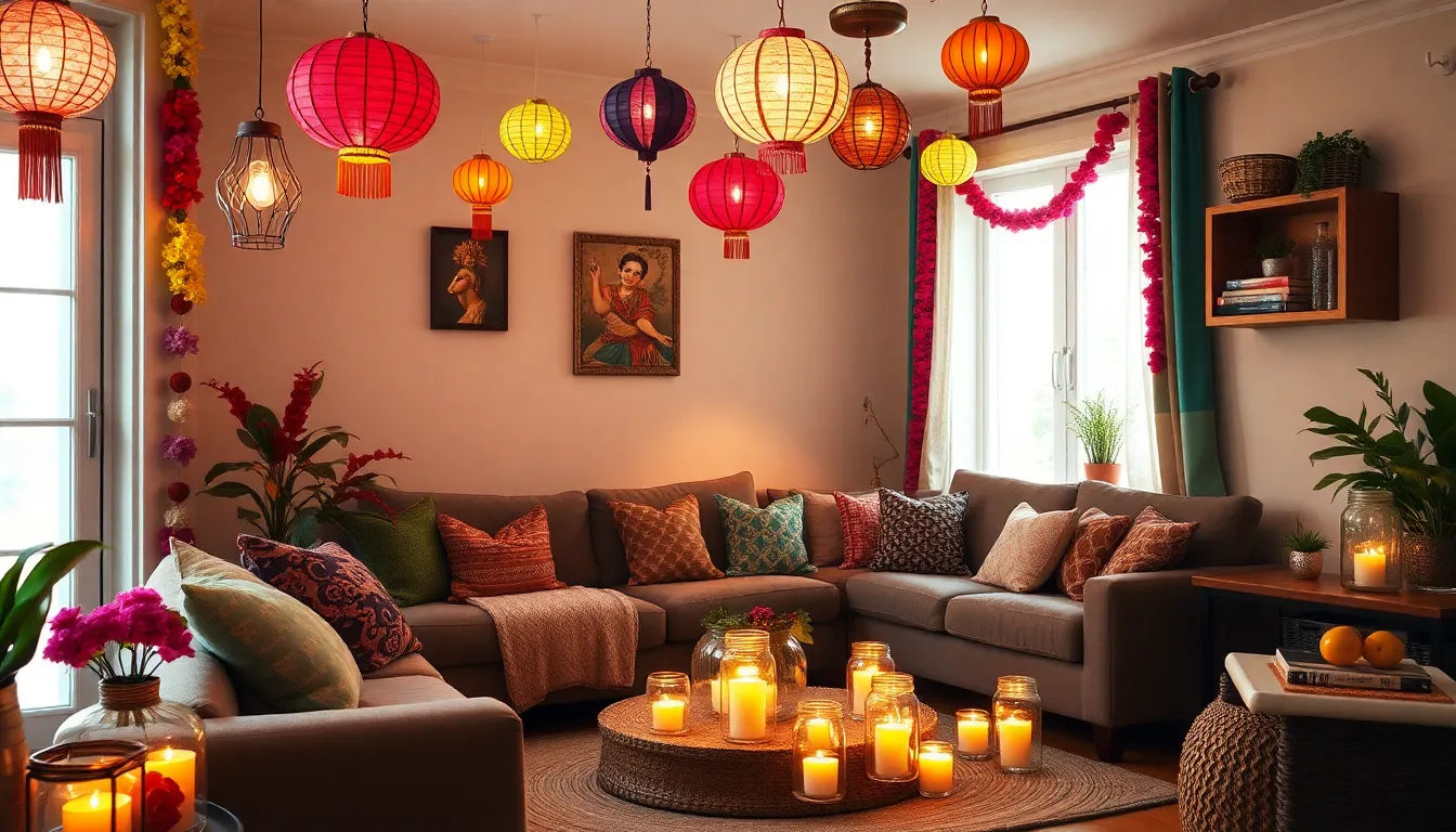 25 Stunning Diwali Decoration Ideas for Living Room (Traditional + Modern) 14 25 Stunning Diwali Decoration Ideas for Living Room (Traditional + Modern) 13