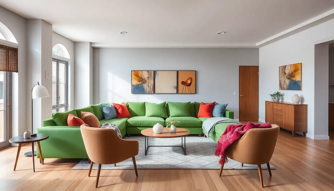 23 Stunning Green Couch Living Room Ideas That Will Transform Your Space 14 23 Stunning Green Couch Living Room Ideas That Will Transform Your Space 13