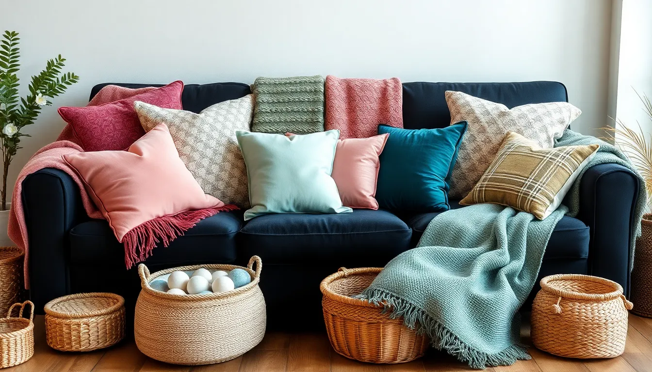 25 Stunning Ideas for Decorating Your Living Room with a Black Sofa 14 25 Stunning Ideas for Decorating Your Living Room with a Black Sofa 13
