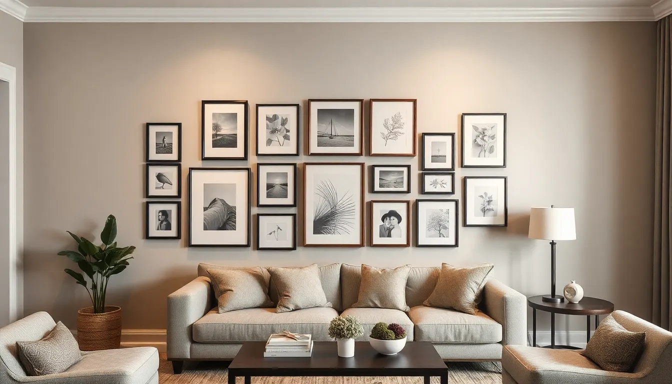 15 Creative Ideas for Hanging Pictures in Living Room That Transform Your Space 14 15 Creative Ideas for Hanging Pictures in Living Room That Transform Your Space 13