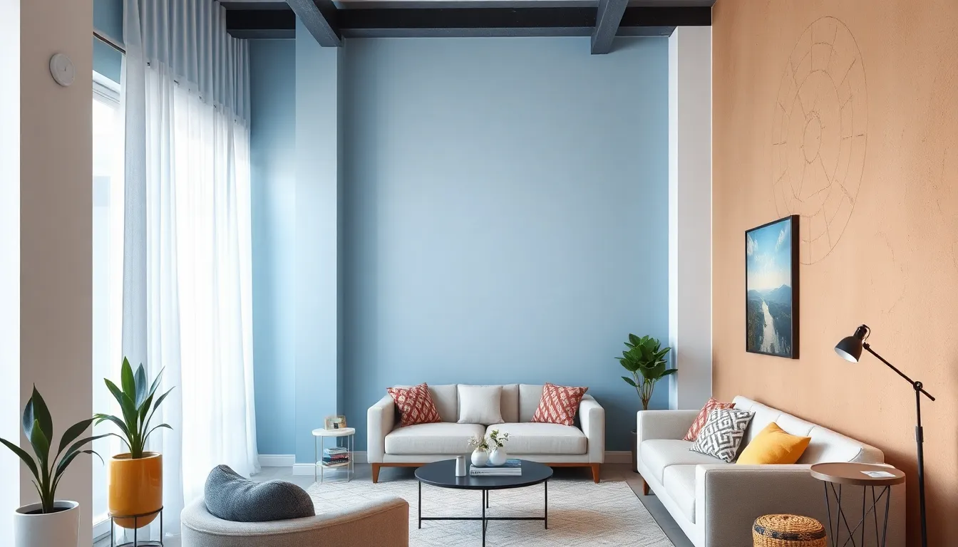 17 Brilliant Ideas for Painting a Small Living Room That Make It Look Bigger 14 17 Brilliant Ideas for Painting a Small Living Room That Make It Look Bigger 13