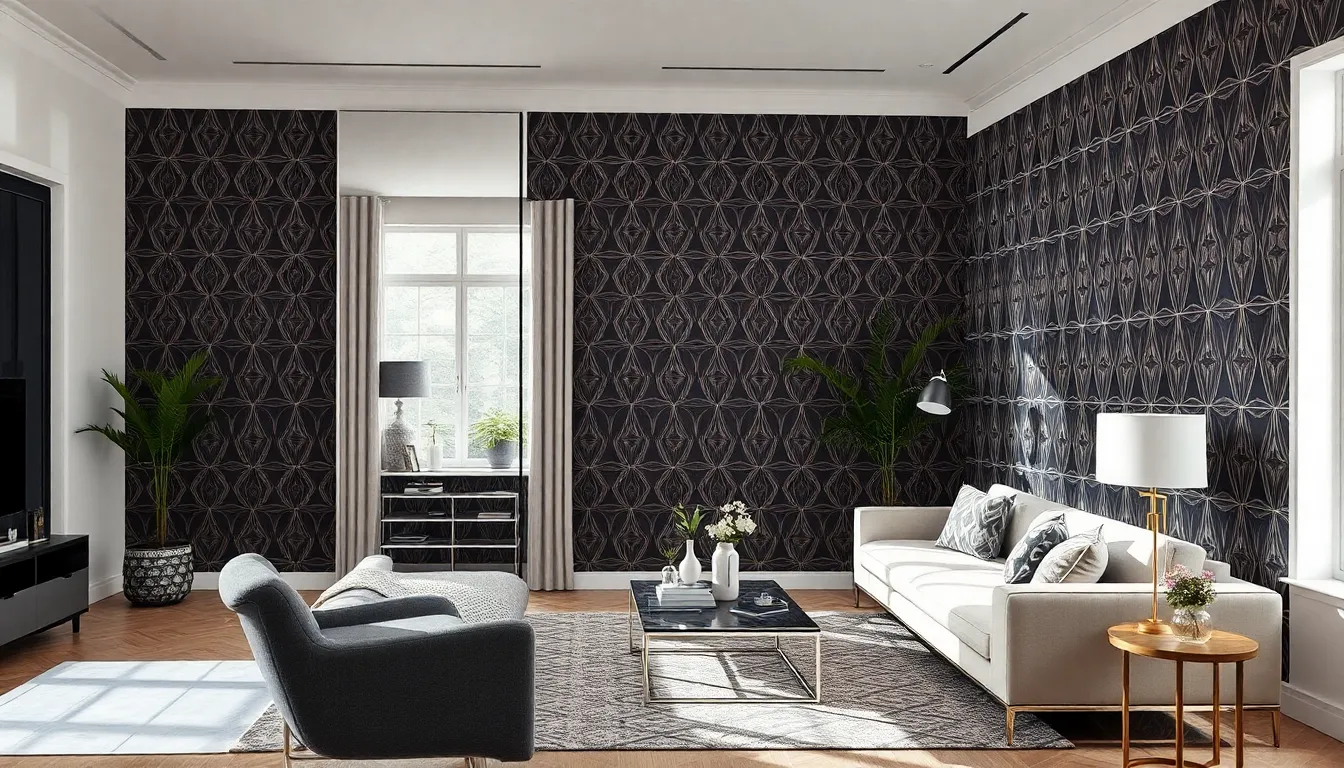 15 Creative Ideas to Cover Floor-to-Ceiling Mirrors in Your Living Room 14 15 Creative Ideas to Cover Floor-to-Ceiling Mirrors in Your Living Room 13