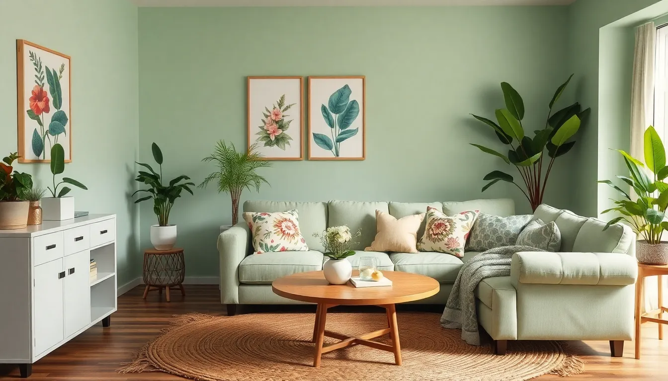 27 Light Green Living Room Ideas That Will Transform Your Space in 2025 14 27 Light Green Living Room Ideas That Will Transform Your Space in 2025 13