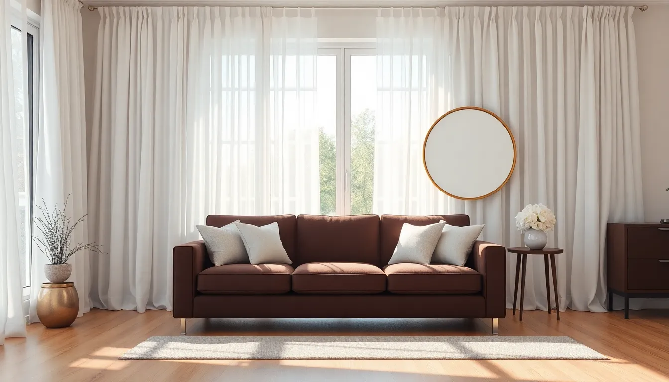 27 Stunning Dark Brown Couch Living Room Ideas That'll Transform Your Space 16 27 Stunning Dark Brown Couch Living Room Ideas That'll Transform Your Space 15
